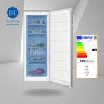 EXQUISIT Congelador vertical - EXQUISIT GS231-NF-H-040D inoxlook, 1430 mm, Inox - Imagen 2