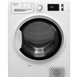 Secadora - HOTPOINT NTM1182SKEU, Bomba de calor, 9 kg, 14 programas, Blanco