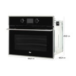 Horno multifunción - TEKA 41534020, Integrable, Pirolítico, 44 l, 537 mm, Negro, Acero inoxidable - Imagen 5