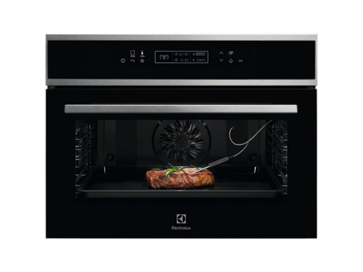 97450830_1 ELECTROLUX Horno multifunción - ELECTROLUX EVE8P21X, Integrable, Pirolítico, 43 l, 59,5 cm, Negro - Imagen 1