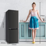 CHIQ Frigorífico combi - CHIQ FBM157L42, Altura 1.44m, Puertas reversibles, Estático, Altura 1,44 m, Capacidad 157 l, Color Inox Oscuro - Imagen 2