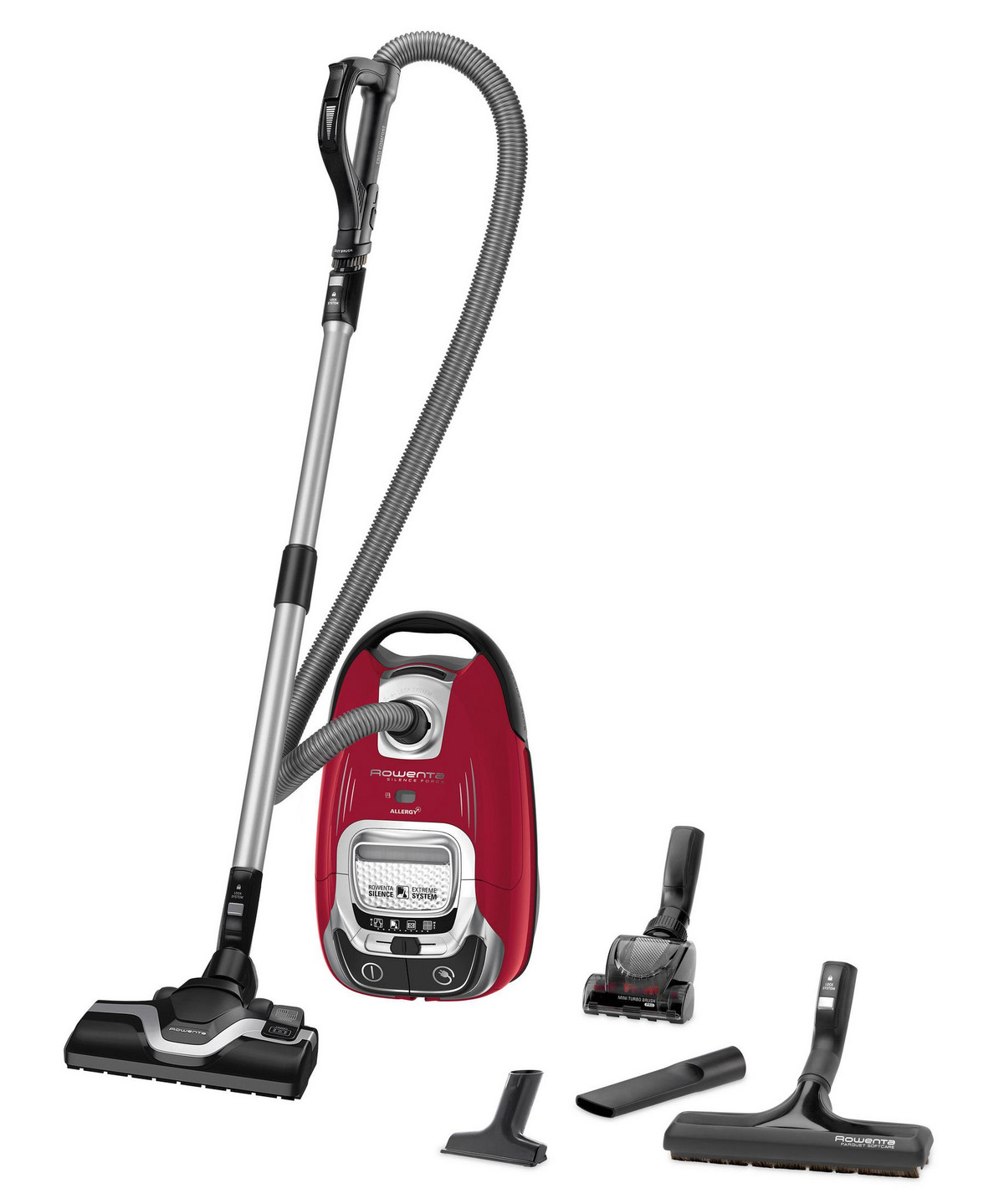 98858954_1 ROWENTA Aspirador con bolsa - ROWENTA RO7473EA, 400 W, Depósito 4,5 l, Rojo - Imagen 1