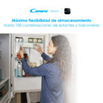 CANDY Frigorífico combi - CANDY 34004856, No Frost, No Frost, Altura 185 cm, Capacidad 341 l, Plata - Imagen 7