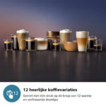 PHILIPS Cafetera express - PHILIPS EP5447/90, 15 bar, 1500 W, 265 ml, 12 tazas, Negro - Imagen 4