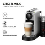 KRUPS Cafetera de cápsulas - KRUPS Nespresso Citiz & Milk XN761B, 19 bar, 1260 W, Plata - Imagen 6