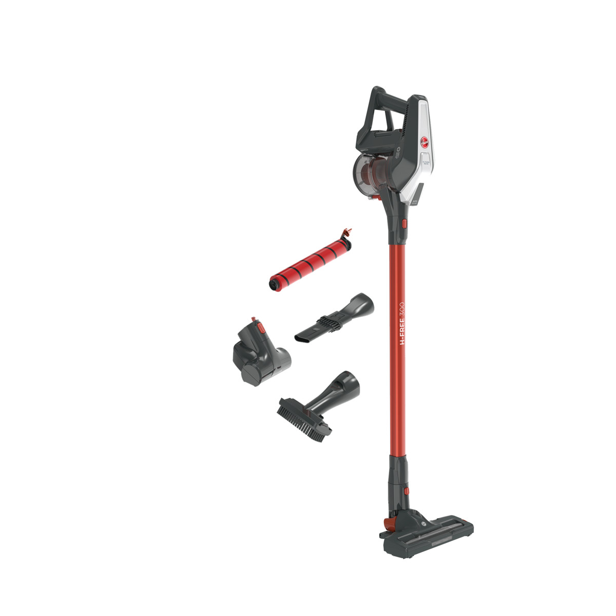 98990781_1 HOOVER Aspirador escoba - HOOVER HF322AFP 011 22 V, 240 W, Depósito 0,7 l, Autonomía 40 min, Gris - Imagen 1