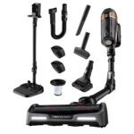 ROWENTA Aspirador escoba - ROWENTA RH99F1, 550 W, Potencia de succión 230 AirWatt, Depósito 0,9 l, Autonomía 80 min, Negro