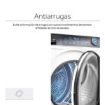 HAIER Secadora - HAIER HD100A2979S, Bomba de calor, 10 kg, 14 programas, Blanco - Imagen 4