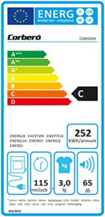 Secadora evacuación - CORBERO CSM320W, 5 programas, Blanco - Imagen 4