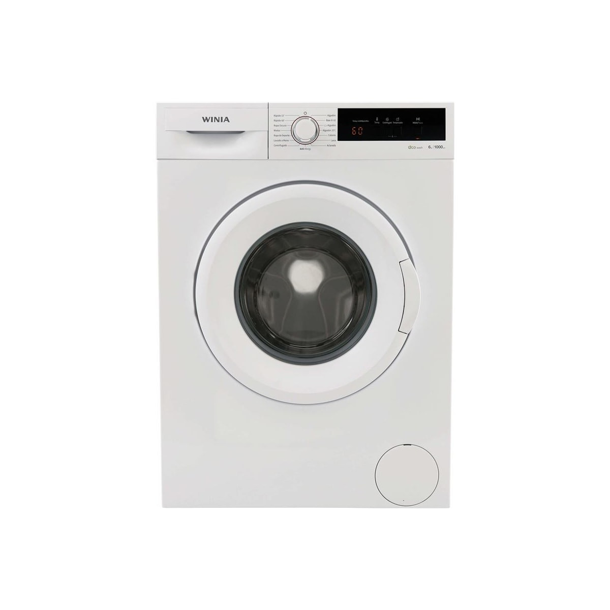 99790341_1 Lavadora carga frontal - WINIA Lavadora Winia WVD06T0WW10U 6KG 1000RPM, 6 kg, 15 programas, Blanco - Imagen 1