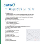 CATA Encimera inducción - CATA INSB 6030 WH, 3 zonas, 59 cm, Blanco - Imagen 3