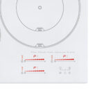 CATA Encimera inducción - CATA INSB 6030 WH, 3 zonas, 59 cm, Blanco - Imagen 5