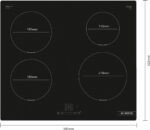 BOSCH Encimera inducción - BOSCH PUE611BB5E, 4 zonas, 592 mm, Negro - Imagen 3