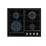TEKA Placa de gas - TEKA 112570191, 4 Fuegos zonas, Butano / Natural, 600 mm, Negro