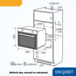 Horno multifunción - EXQUISIT EBE 657-2U, Integrable, 59 l, 59,5 cm, Inox - Imagen 7